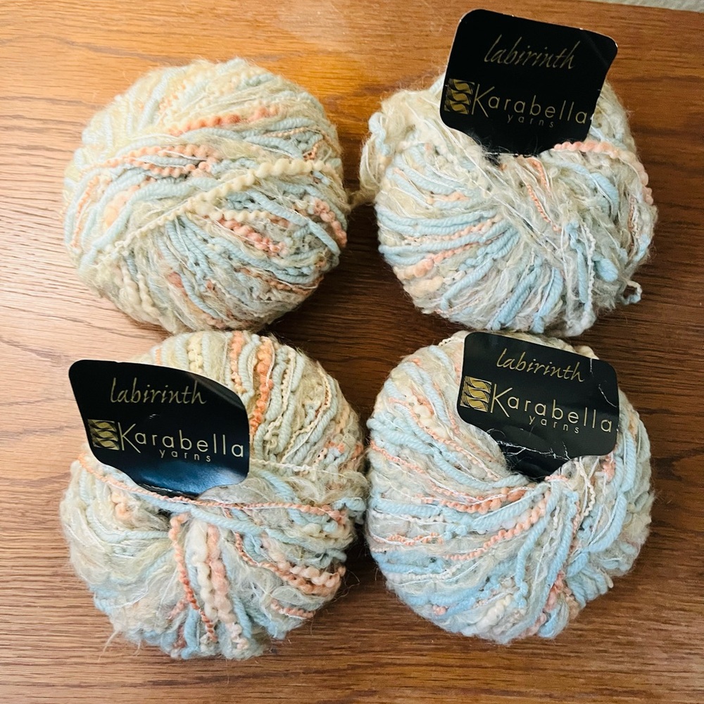 Karabella Labyrinth Merino Wool Blend Yarn -pack of 4
